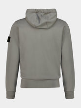 Stone Island Grey Organic Cotton Hooded Sweatshirt