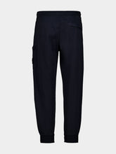Stone Island Navy Blue Cotton Joggers