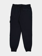 Stone Island Navy Blue Cotton Joggers