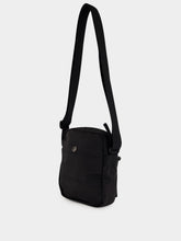 Stone Island Black Coated Nylon Crossbody Bag