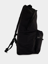 Stone Island Black Coated Nylon Backpack