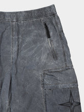 Stone Island Black Nylon Cargo Bermuda Shorts