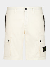 Stone Island Ivory Cargo Bermuda Shorts