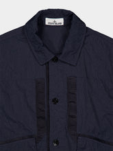 Stone Island Navy Blue Warp Rib Coach Jacket