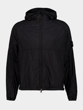 Stone Island Black Hooded Stretch Nylon Jacket