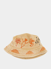 Baziszt Beige Lavie Printed Bucket Hat