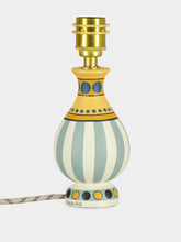Cressida Bell Yellow and Blue Hand-Painted Marquee Lamp Base