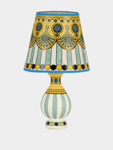Cressida Bell Yellow and Blue Hand-Painted Marquee Lampshade