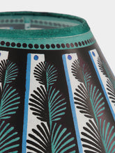 Cressida Bell Green and Blue Hand Painted Paper Lampshade