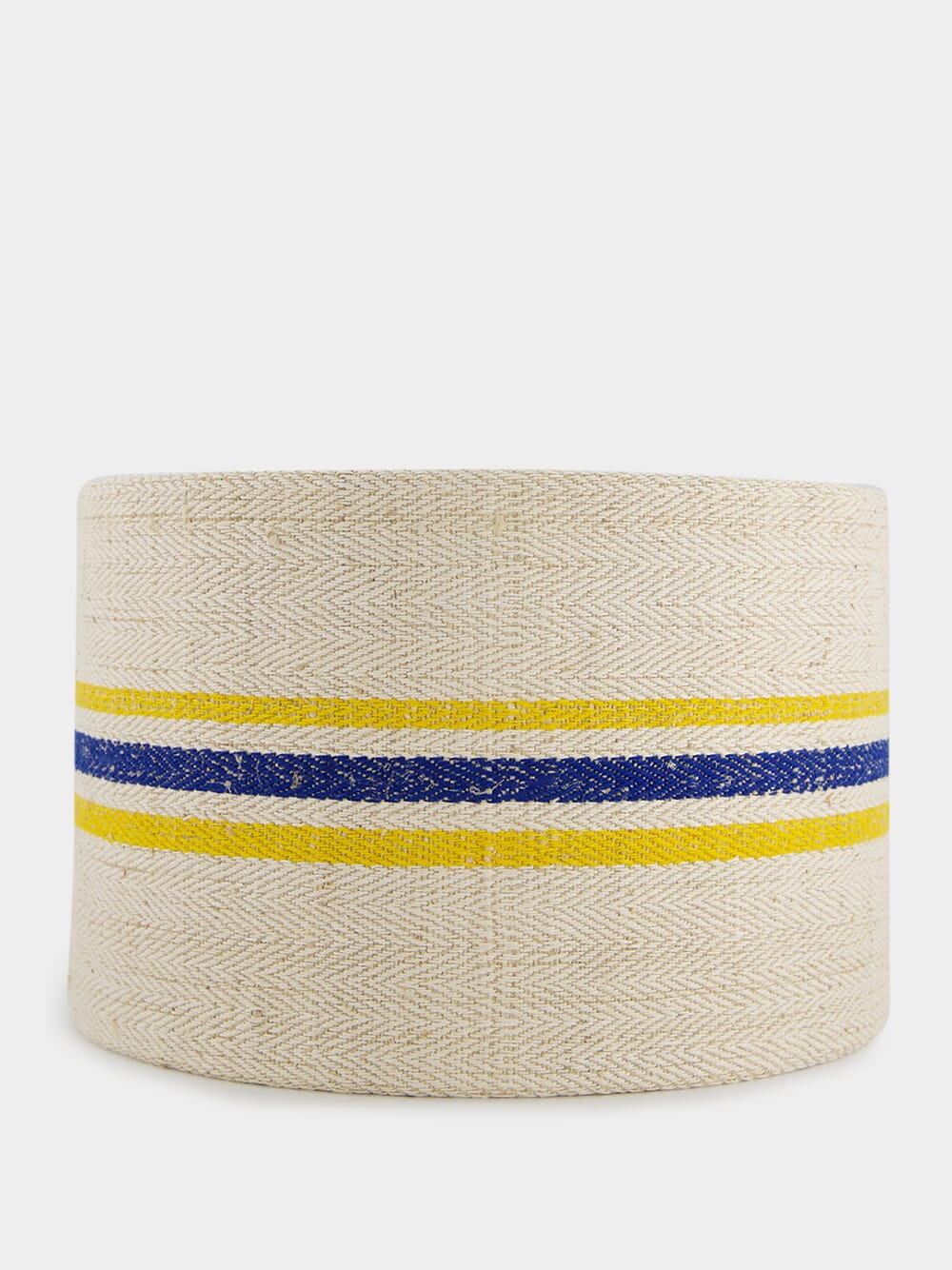 Striped Medium Blue and Yellow Lampshade