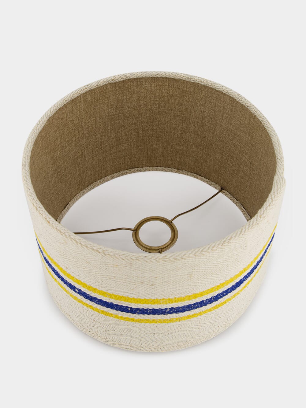 Striped Small Blue and Yellow Lampshade