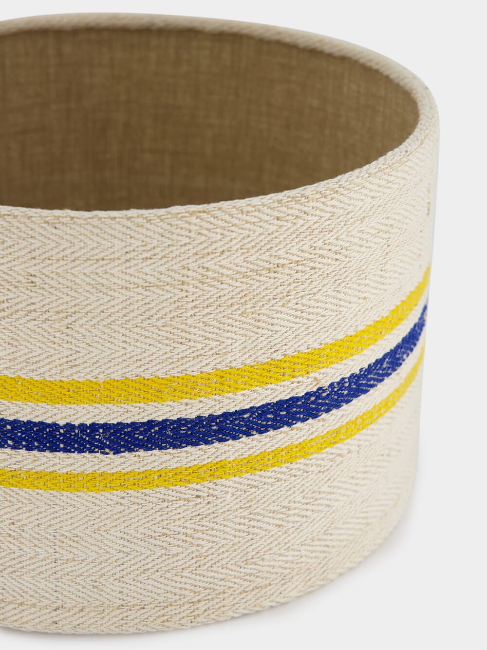 Striped Small Blue and Yellow Lampshade