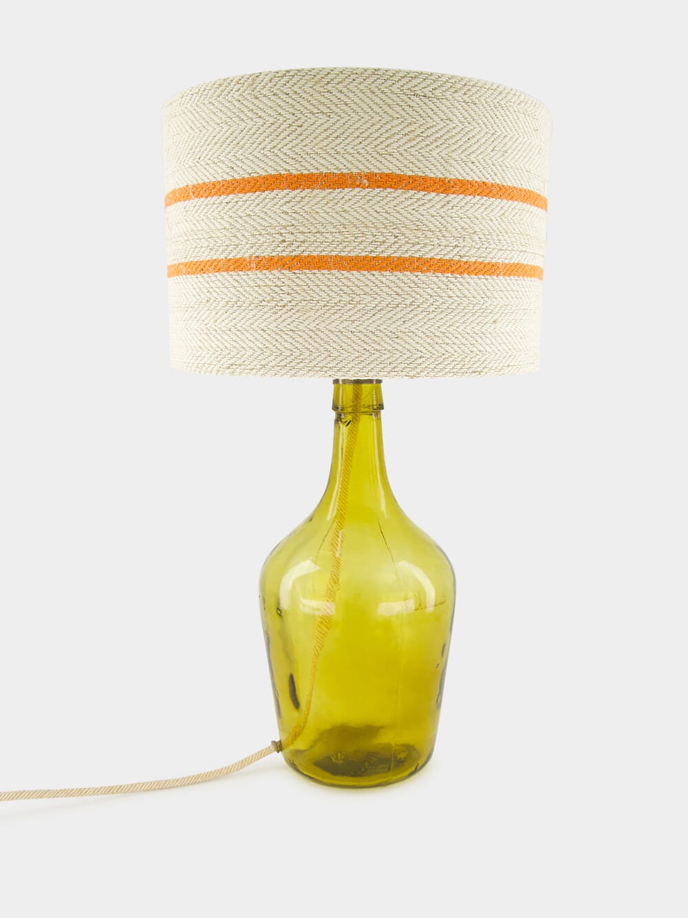 Striped Small Orange Lampshade