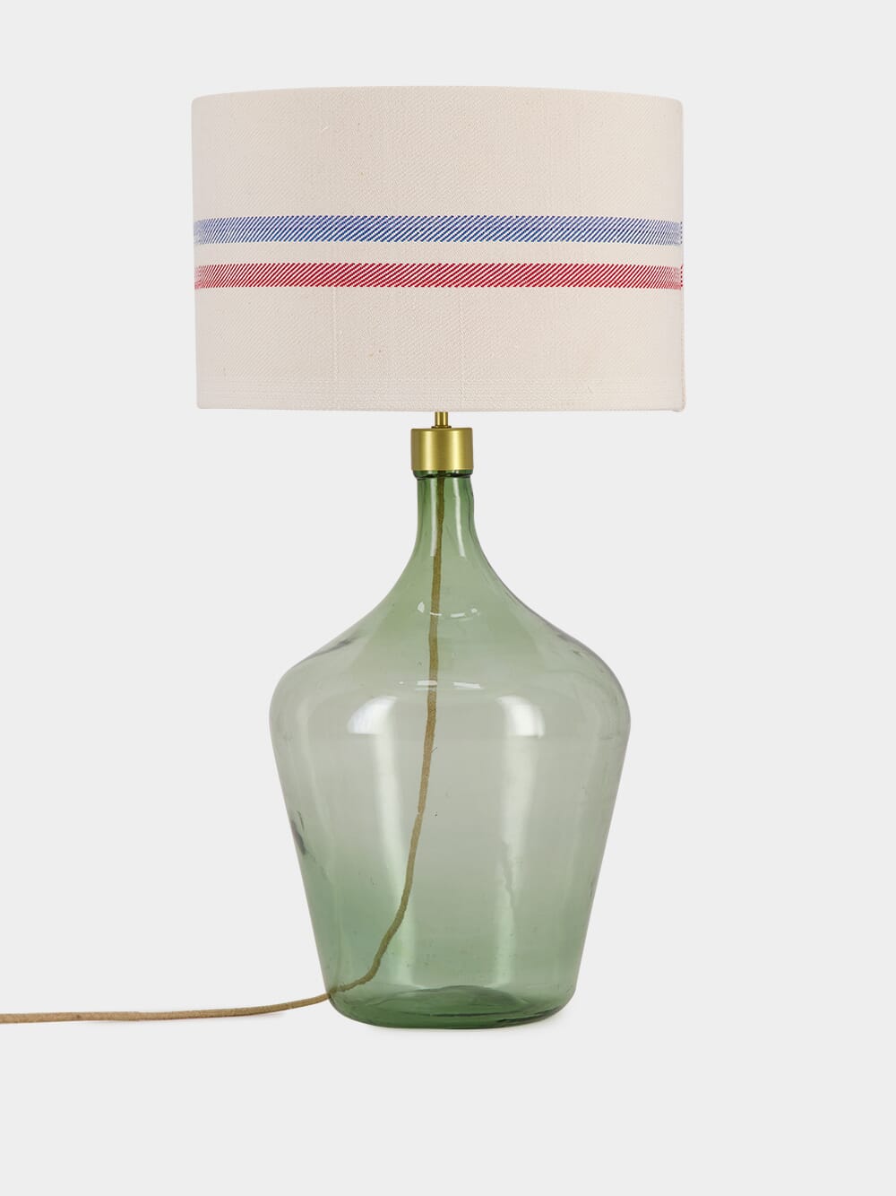 Striped Linen Lampshade