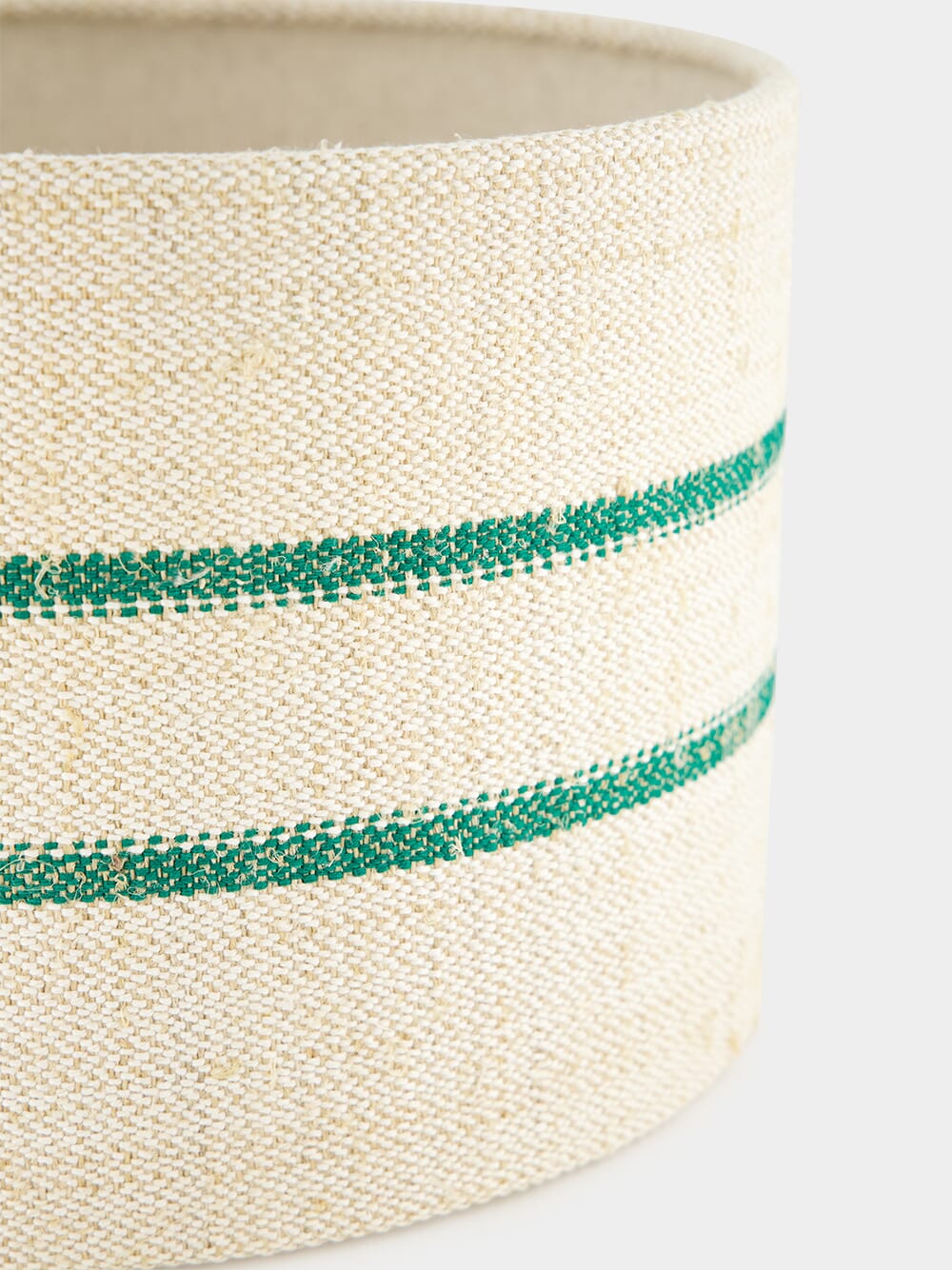 Striped Medium Green Lampshade