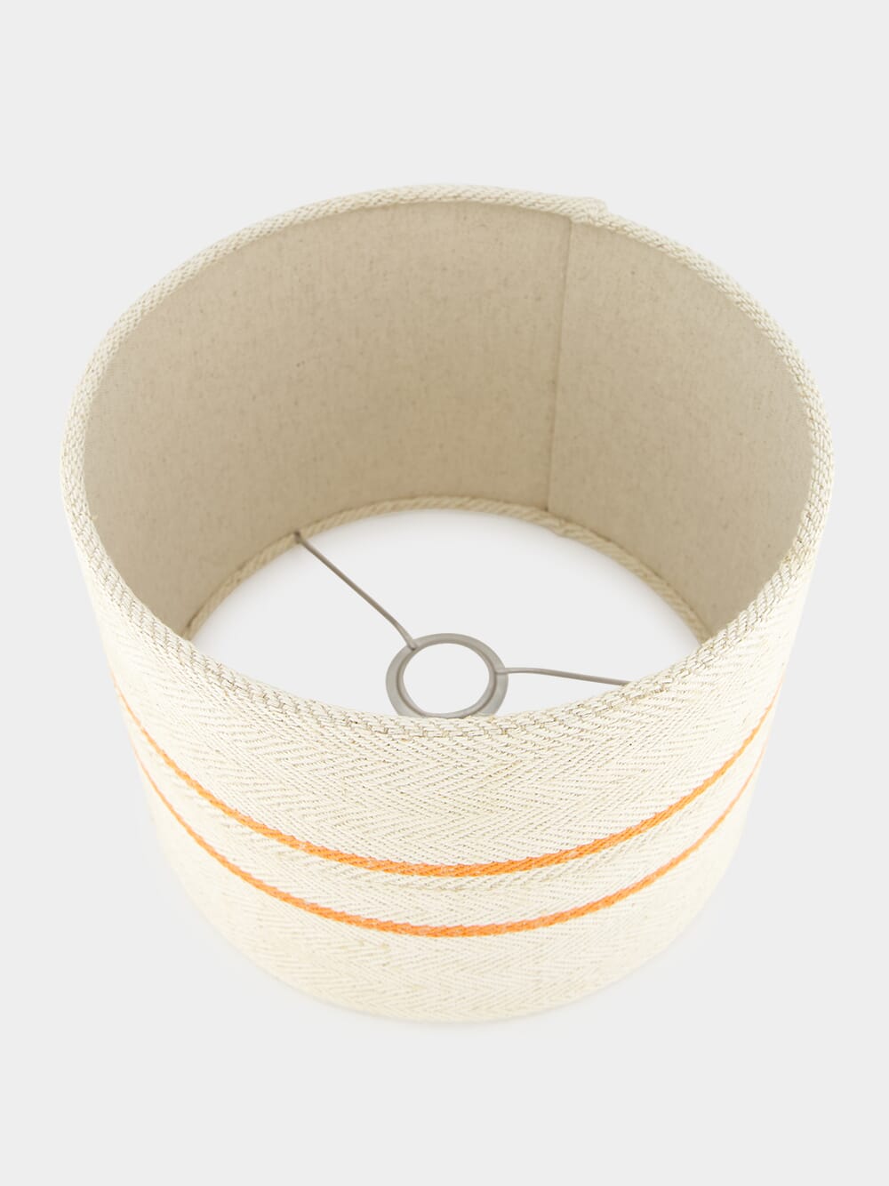 Striped Medium Orange Lampshade