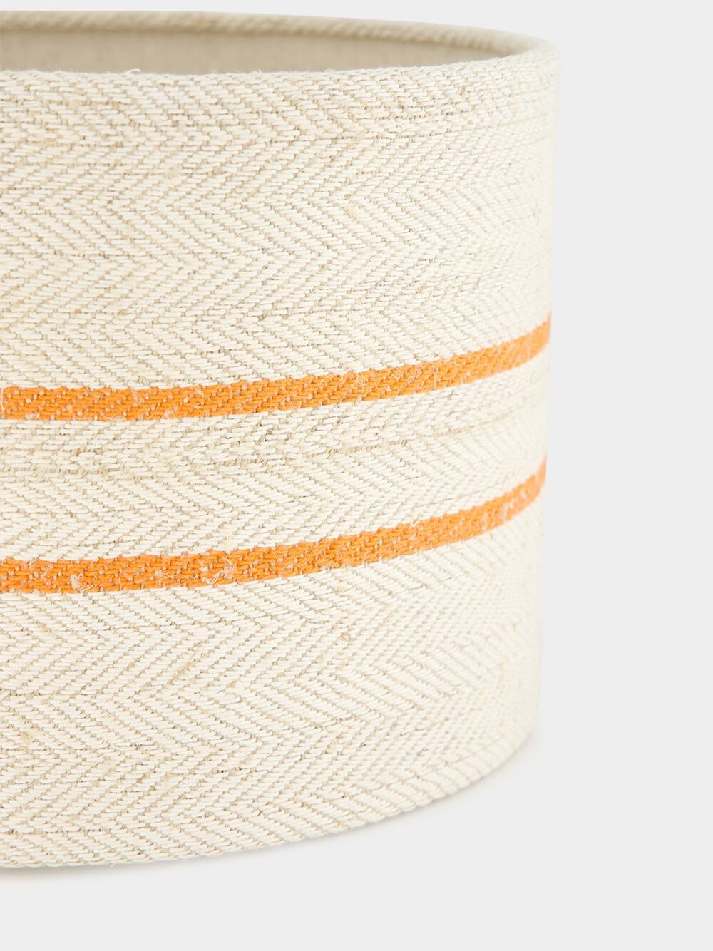 Striped Medium Orange Lampshade