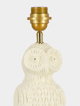Jean Roger Natural Owl Ceramic Table Lamp