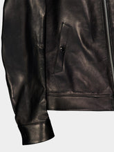 Tom Ford Black Nappa Grain Leather Collar Blouson