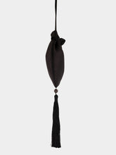 Le Sundial Étoile Black Raw Silk Pouch