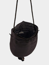 Le Sundial Étoile Black Raw Silk Pouch