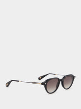 Lunetterie Générale Après-Ski Black Gradient Round Sunglasses