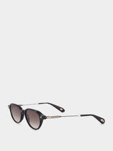 Lunetterie Générale Après-Ski Black Gradient Round Sunglasses
