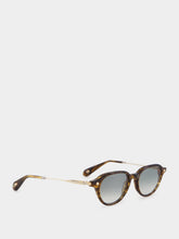 Lunetterie Générale Après-Ski Tobacco Gradient Round Sunglasses