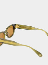 Lunetterie Générale À Tout Jamais Sunglasses in Military Green and 18K Gold