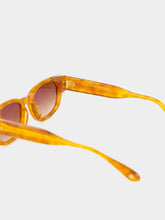 Lunetterie Générale À Tout Jamais Sunglasses in Light Havana and 18K Gold