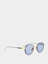 Lunetterie Générale Gold and Blue Café Racer Sunglasses