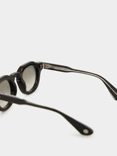 Lunetterie Générale Hello Roméo Black Sunglasses with Blue-Green Gradient Lenses