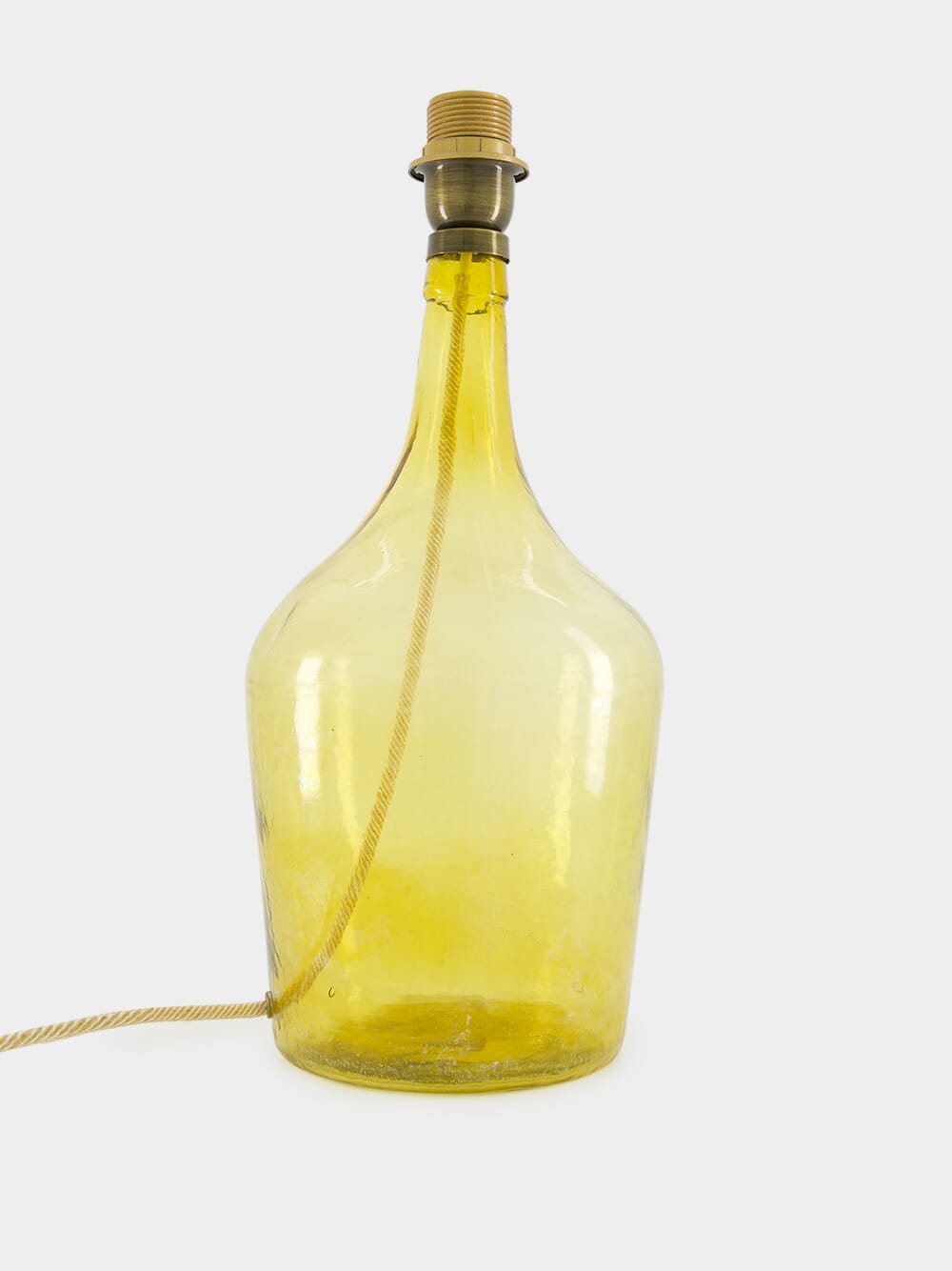 Yellow Glass Lamp Base