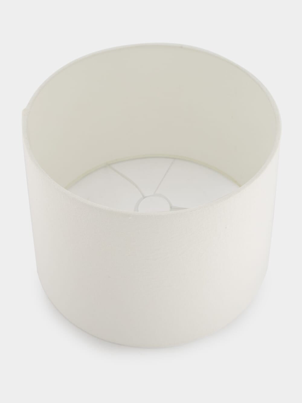 Small White Linen Lampshade