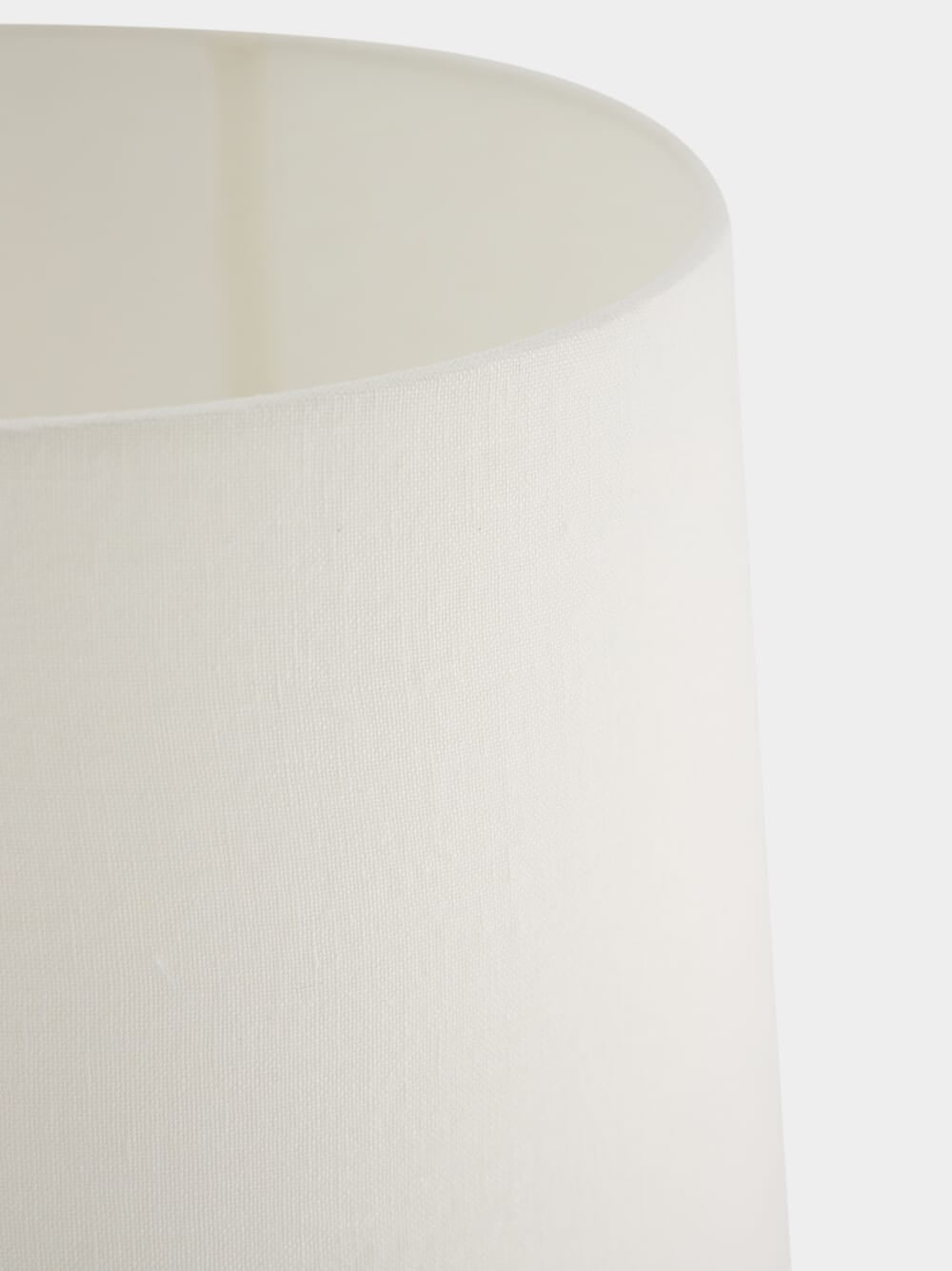 Small White Linen Lampshade