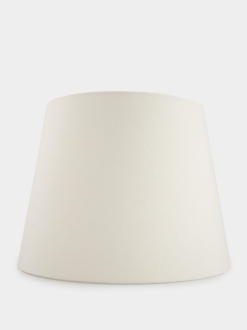 Grand White Linen Lampshade