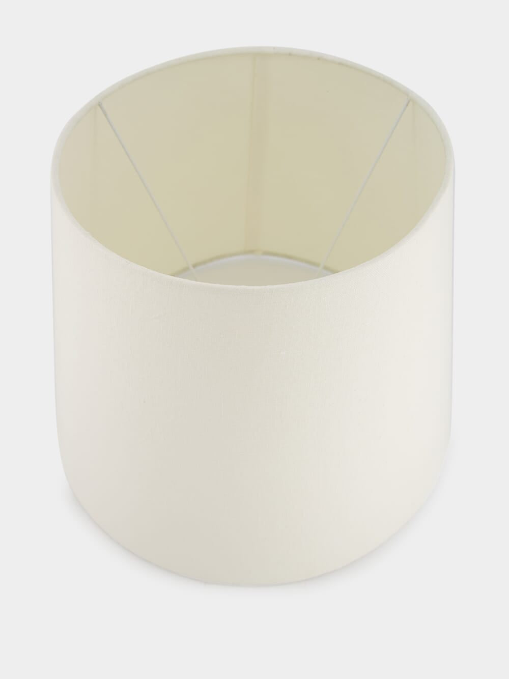 Grand White Linen Lampshade