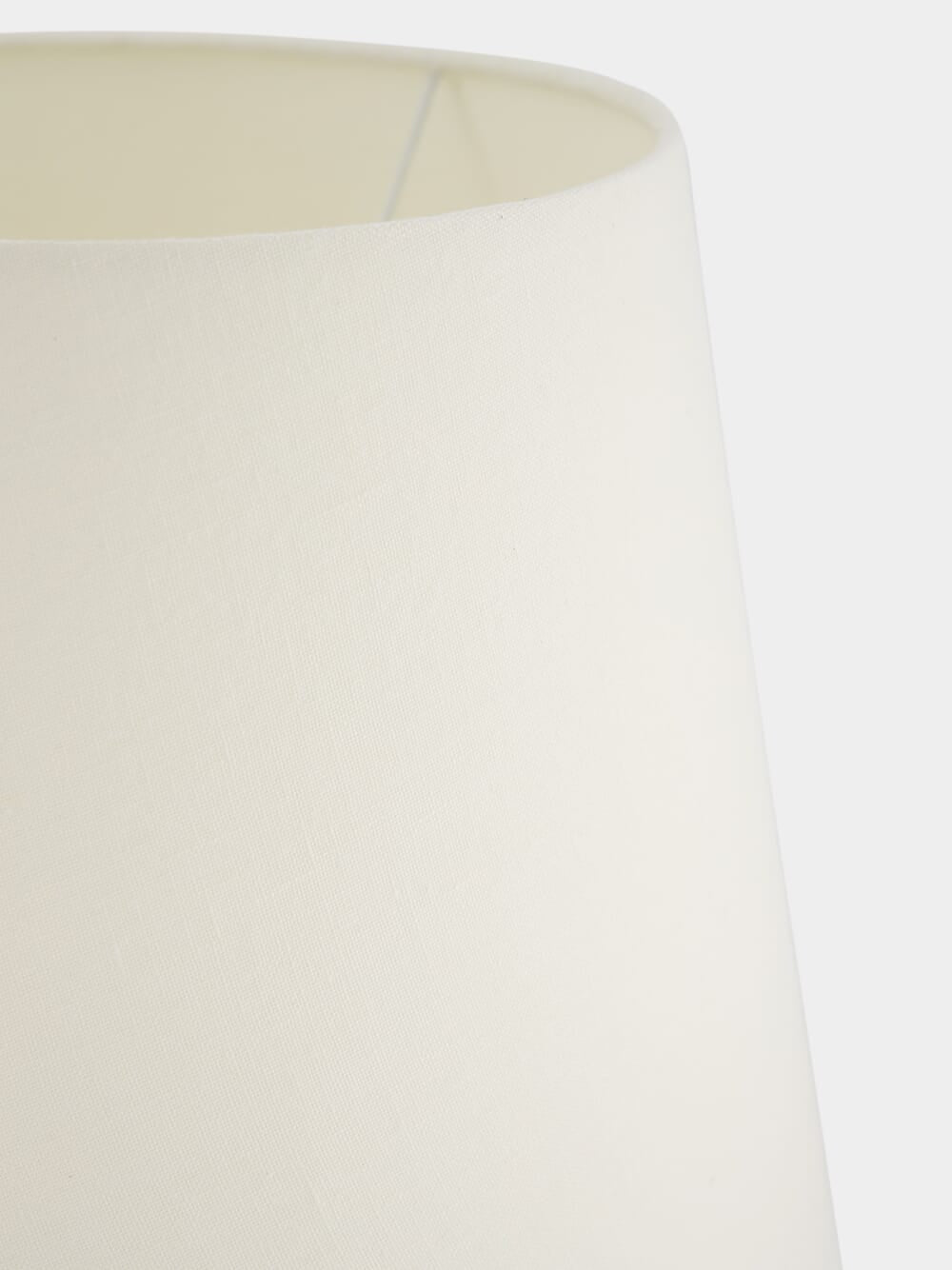 Grand White Linen Lampshade