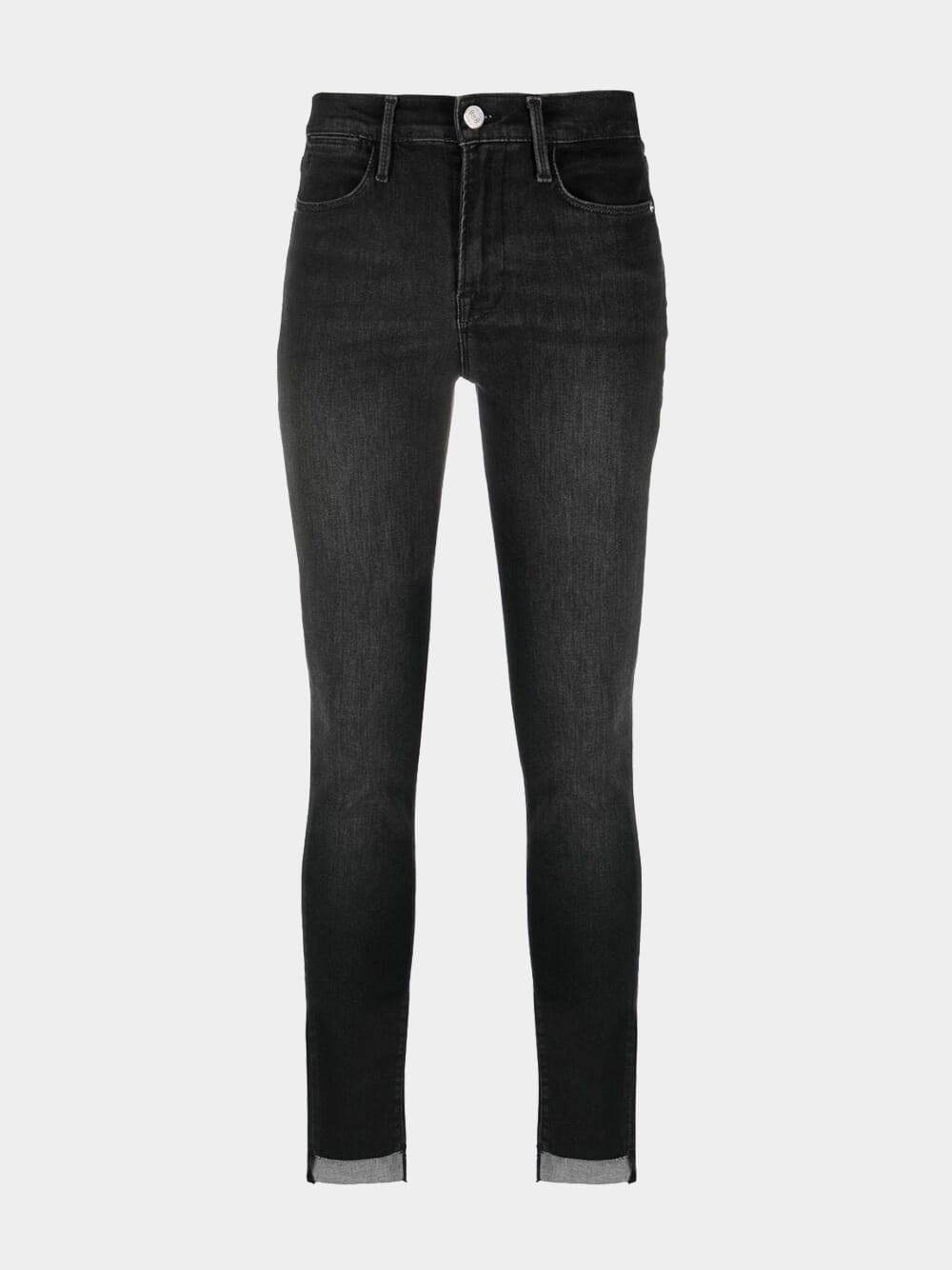 Le High Skinny Raw-Hem Jeans