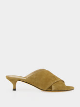 Le Monde Beryl Taupe Suede Luca Kitten Mules