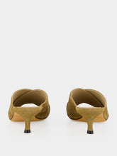 Le Monde Beryl Taupe Suede Luca Kitten Mules