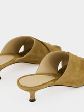 Le Monde Beryl Taupe Suede Luca Kitten Mules