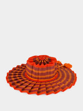 Lorna Murray Bossa Nova Checked Pleated Sun Hat