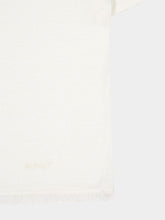Alanui White Linen Casual Fit Short-Sleeve T-Shirt