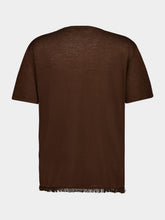 Alanui Brown Linen Casual Fit Short-Sleeve T-Shirt