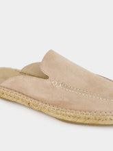 Aurélien Beige Beachside Suede Espadrille Mules