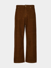 Alanui Brown Decade Corduroy Straight-Leg Trousers