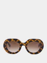 Emmanuelle Khanh Tortoiseshell Love Oval Acetate Sunglasses