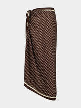Matteau Polka Dot Chocolate Silk Sarong