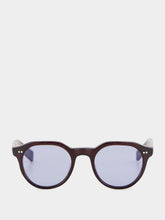 Eyevan Dark Bordeaux Lubin-E Oval Sunglasses